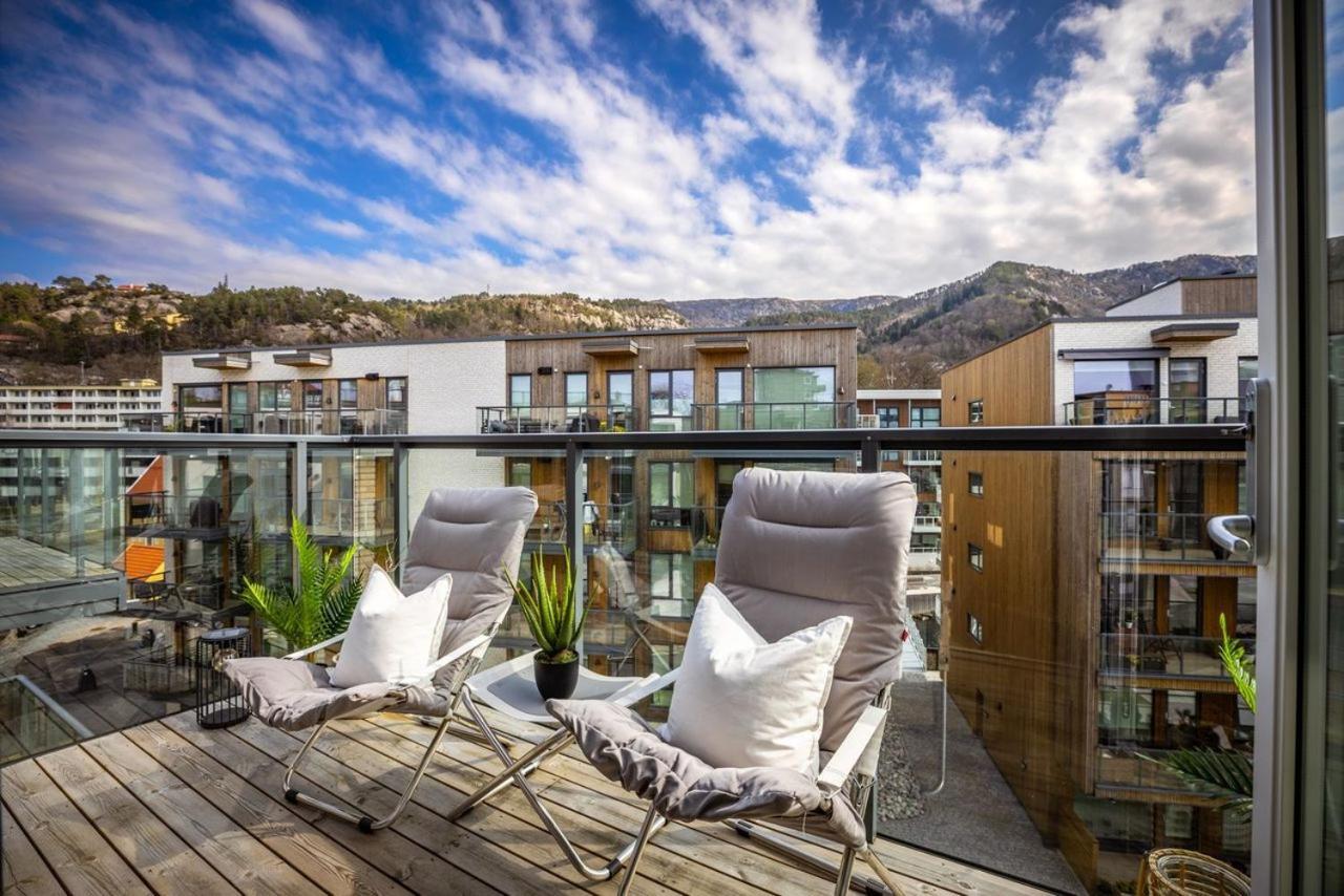 New Penthouse Apartment With Sea View In Bergen Centrum Buitenkant foto