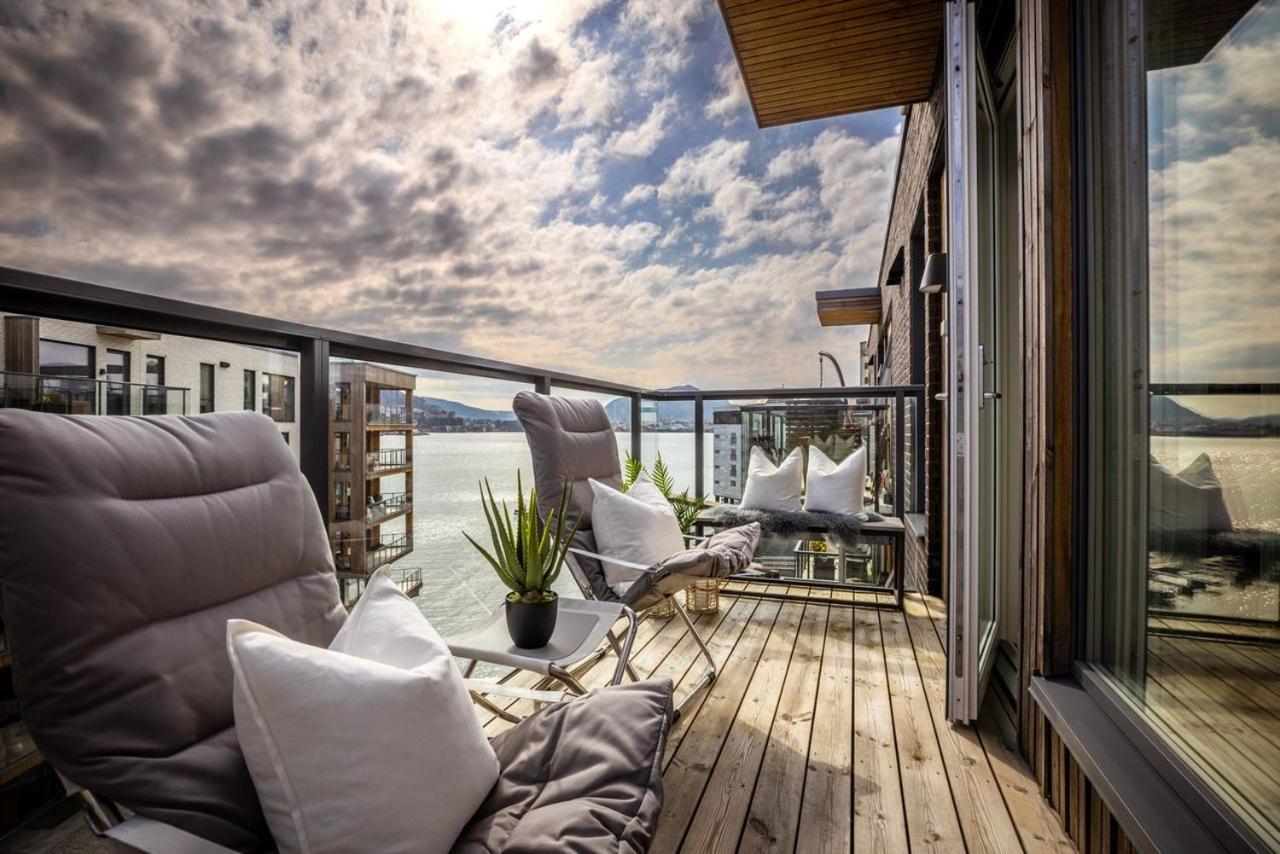 New Penthouse Apartment With Sea View In Bergen Centrum Buitenkant foto
